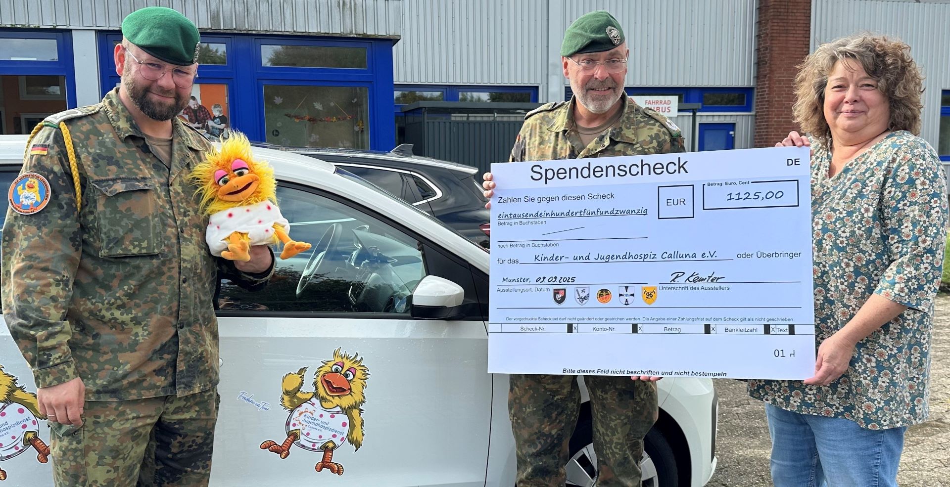 Calluna Scheckübergabe